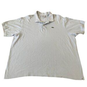 Lacoste Polo Golf Shirt Men's Size 9 (4XL) Light Blue Cotton Classic Preppy